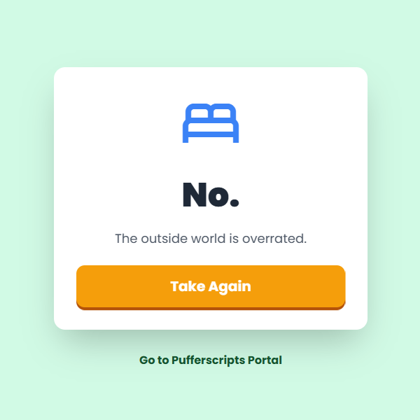 excuses as a service